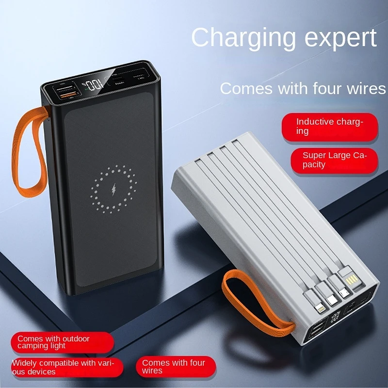 

МА ультратонкая Беспроводная зарядка, большая емкость, зарядный банк, универсальный источник питания 2,1 а для мобильных телефонов