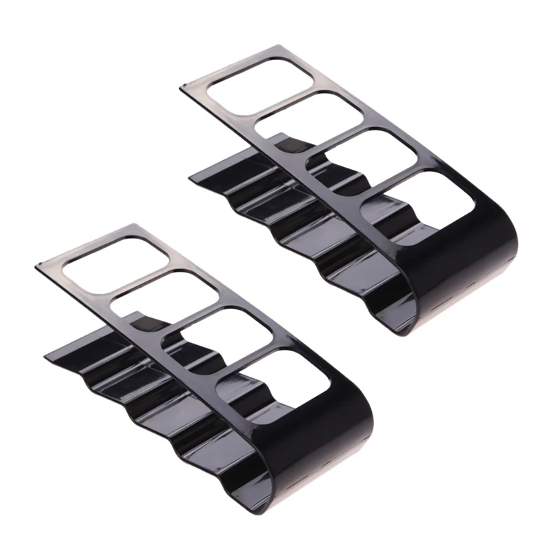 

2X TV DVD Remote Control Holder Stand Rack Storage Organiser Shelfs (Black)