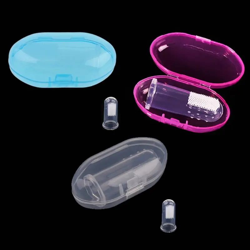 Набор детских зубных щеток мягкая зубная щетка на палец для малышей все