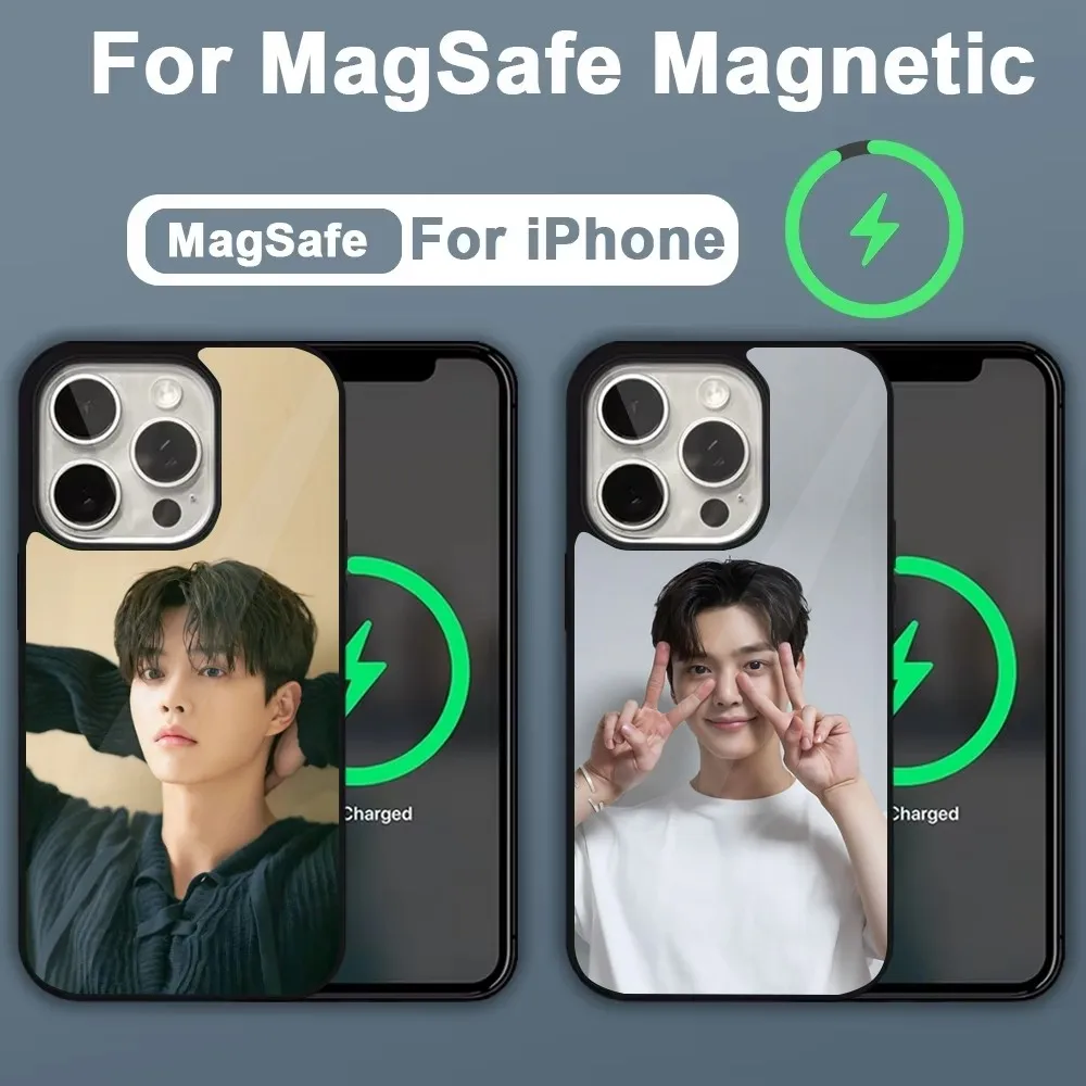 Actor K-Kang S-Song Phone Case For iPhone 16 15 14 13 12 11 Plus Pro Max Mini Magsafe Magnetic Wireless Charging
