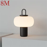 8m postmodern table lamp simple design led creative desk light decorative for home bedroom living room