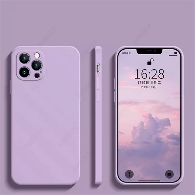

Роскошный чехол из жидкого силикона для iPhone 13 11 12 Pro Max SE 2 2020 XS Max XR X 7 8 6 6S Plus, чехол, Мягкий защитный чехол для камеры