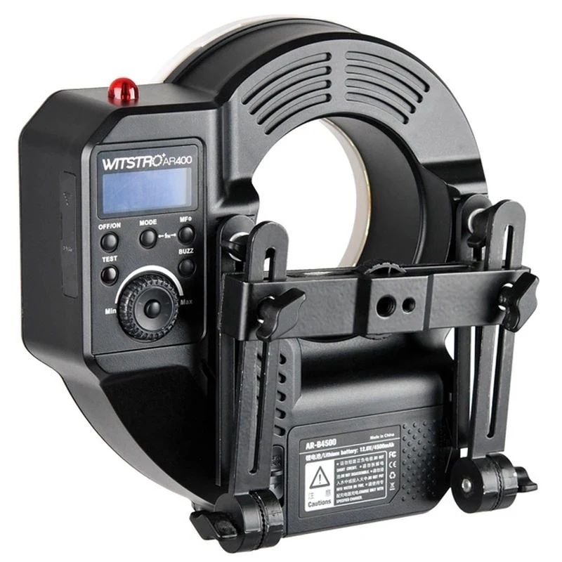 Фото Кольцевая вспышка Godox Witstro AR400 400W Speedlite с литий-ионным аккумулятором и светодиодной видеолампой для Sony, Canon, Nikon DSLR и других камер №3