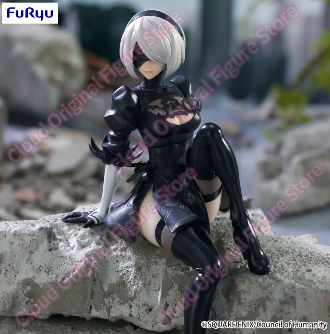Фото В наличии 100% оригинальный Furyu NieR: Automata Ver1. Фигурка 1a Noodle Stopper, аниме-фигурка 2B, коллекционная модель, игрушка, подарок №5