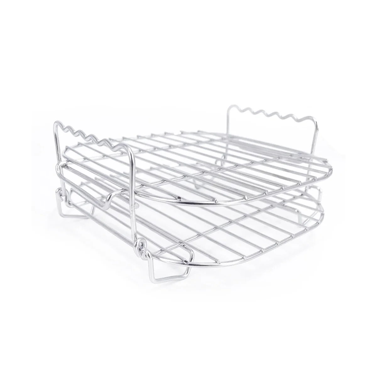 S Double Layer Rack Versatile Square Roasting Grill With Ske