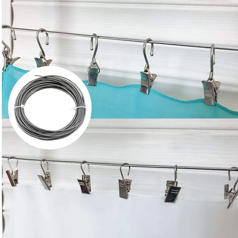 10 м Проволочный Трос из нержавеющей стали с покрытием 2 мм стальной трос