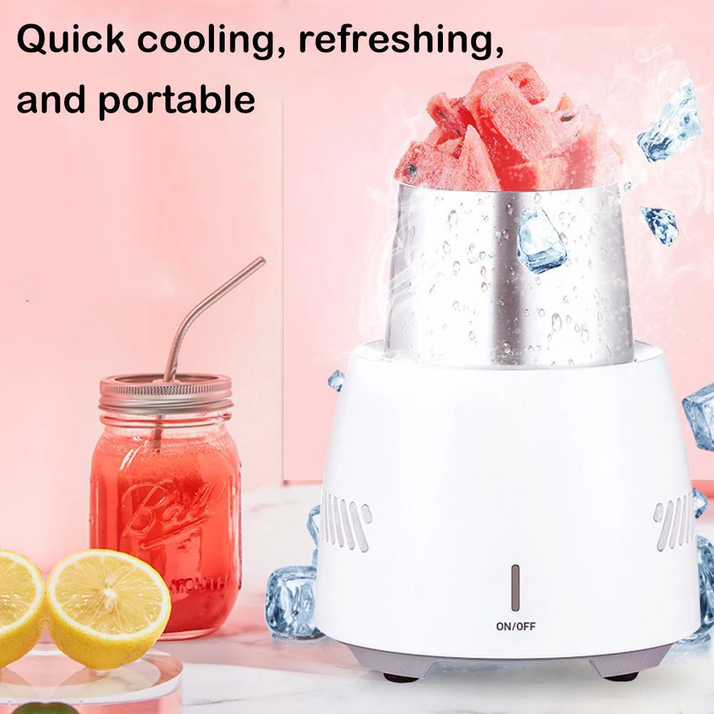 

Portable Beverage Fast Cooler Cup Electric Beer Bottle Can Drinks Home Cooling Mug Water Soda Tool Car Fruit Refrigerator D3O8