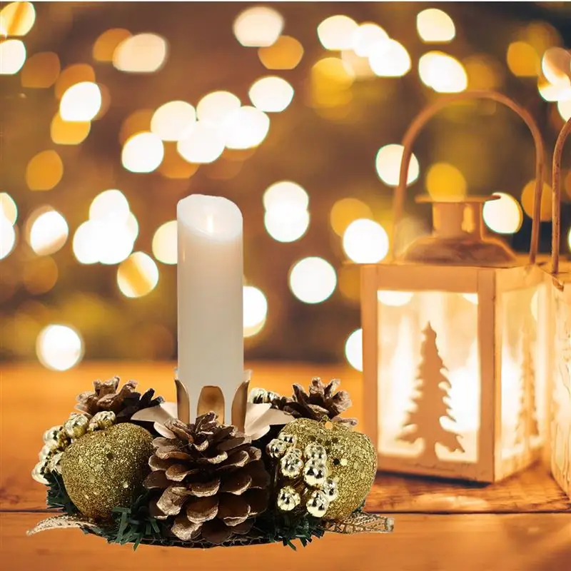 

Christmas Home Candlestick Desktop Candle Stand Candle Cup Wedding Party Decoration Home Living Room Christmas Decor