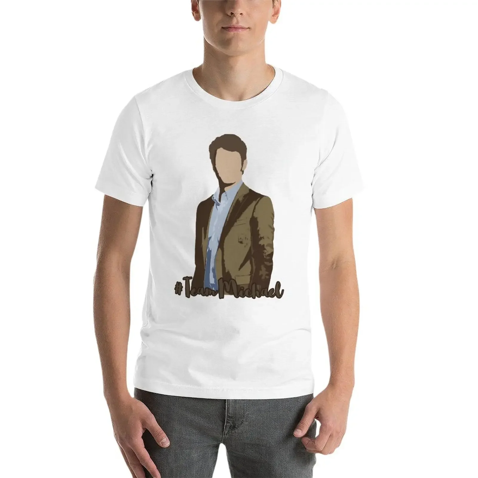 Новая футболка # TeamMichael (Майкл Кордеро-Джейн Дева) графическая Мужская workou