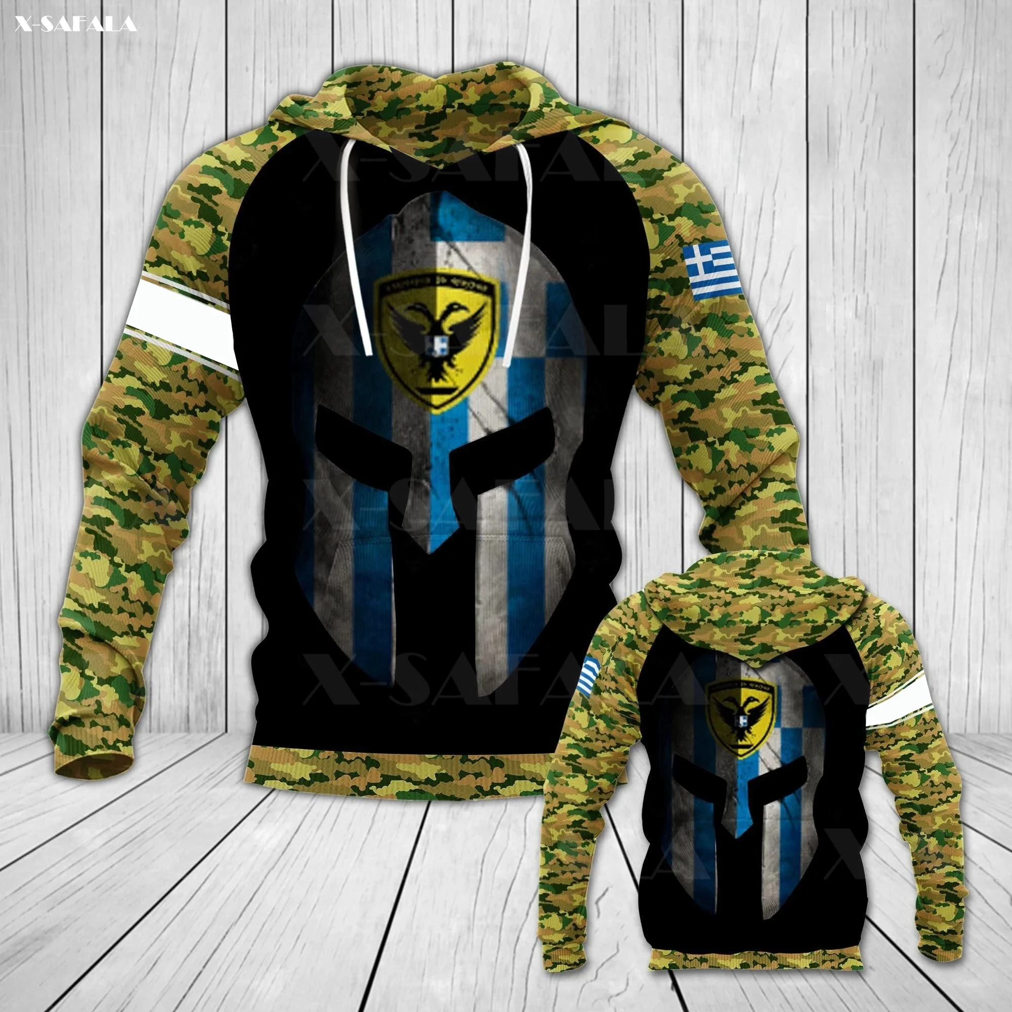 

GREECE ARMY MASK STYLE Flag Camo Veteran 3D Print Zipper Hoodie Man Female Pullover Sweatshirt Hooded Jacket Jersey Tracksuits