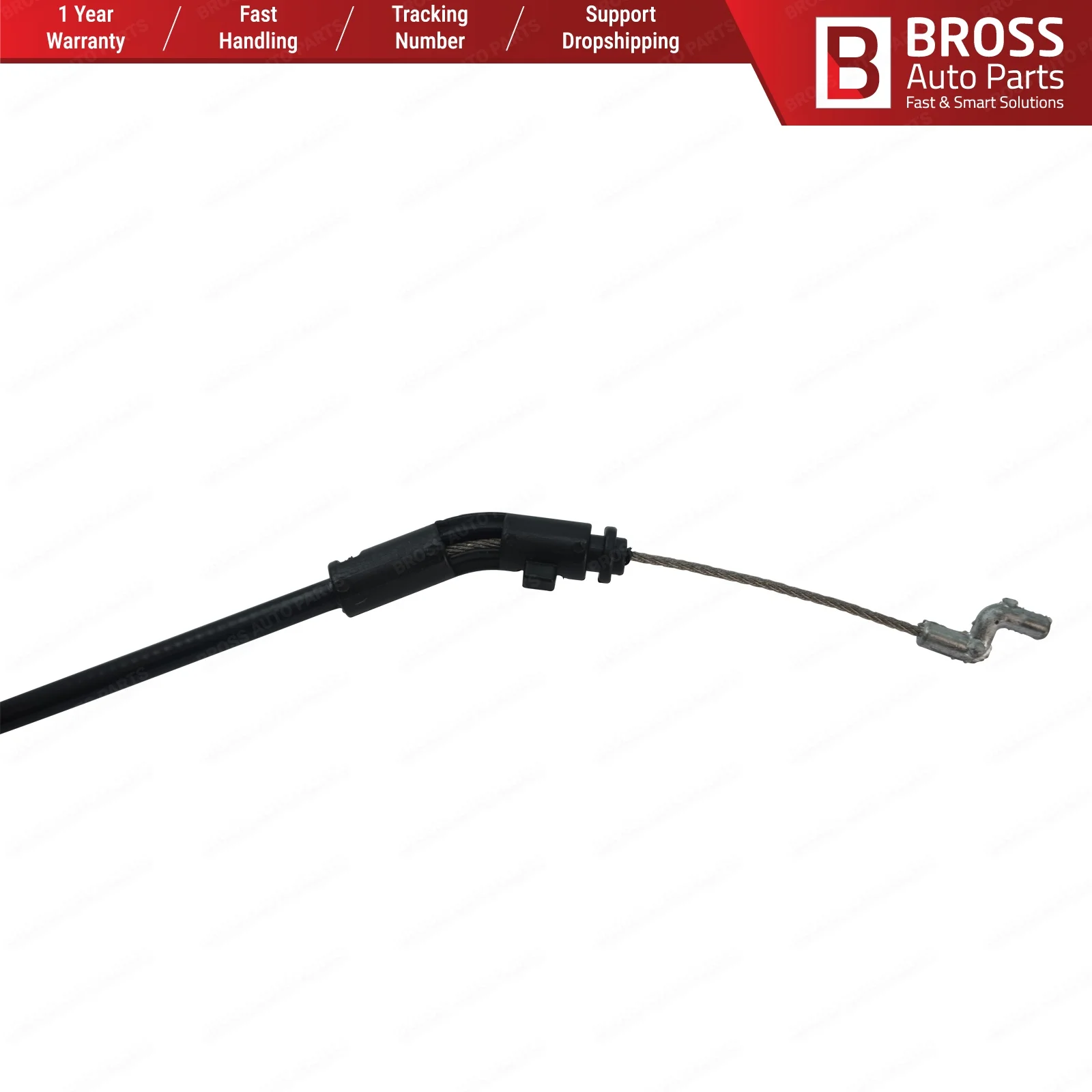 Bross Auto Parts BDP925 Outer Door Handle Release Lock Latch Bowden Cable Front for Renault Fluence. Lenght: 420 mm | Автомобили и