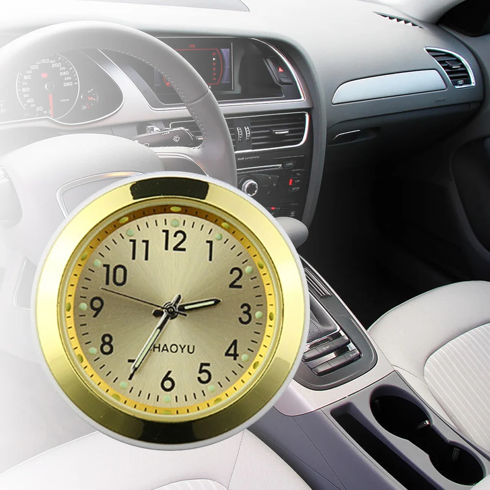 

Clock Car Dashboard Watch Vent Mini Air Boat Gaugestick Waterproof Vehicle Bike Clip Adhesive Electronic