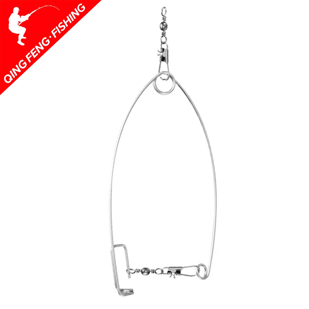 Stainless Steel Accessories Ejection Catapult Spring Full Speed Artifact Parts Lazy Person Automatic Fishing Hook Jig Head