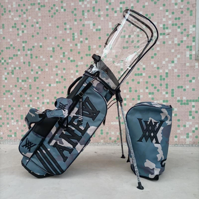 

ANEW golf bag 2022 new camouflage shoulder light bracket bag GOLF sports waterproof double cap club bag standard golf bag
