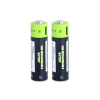 high quality 2pcs 1 5v aa rechargeable 1700mah aa li polymer battery micro usb charged lithium polymer battery for power bank