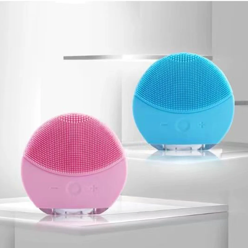 

Electric Facial Cleansing Brush Made with Ultra Hygienic Soft Silicone Waterproof Sonic Vibrating Face Brush for Deep Cleansing