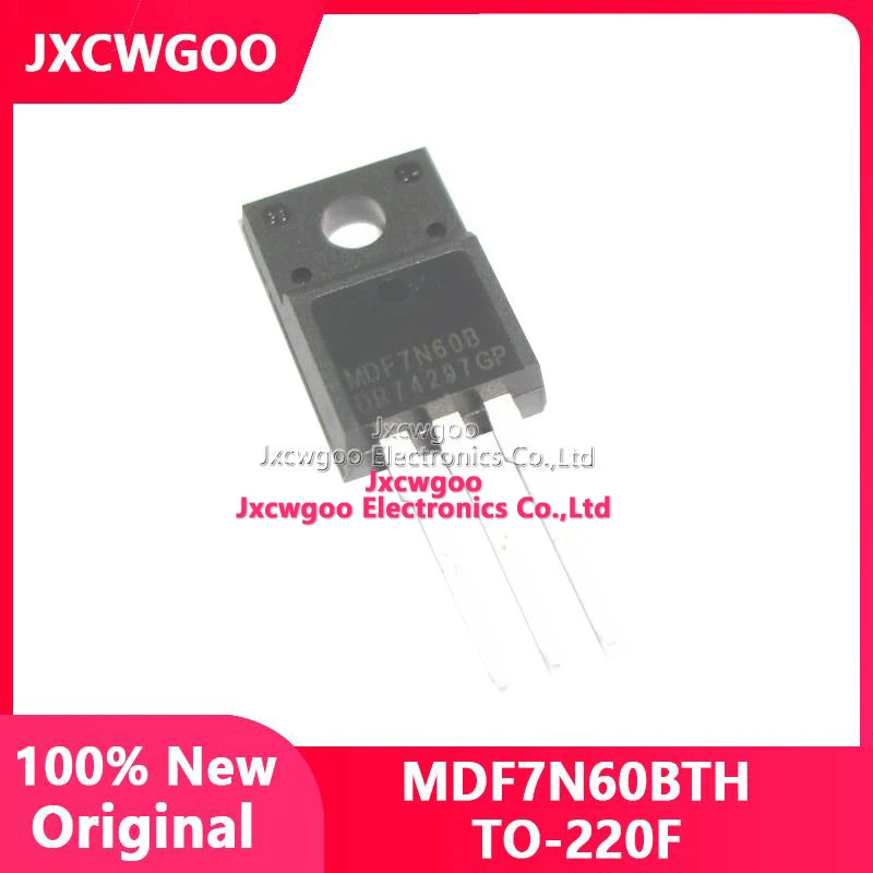 

Jxcwgoo 10pcs TO-220F fet new N original 7A MDF7N60 100% MDF7N60BTH channel MDF7N60B 600V imported