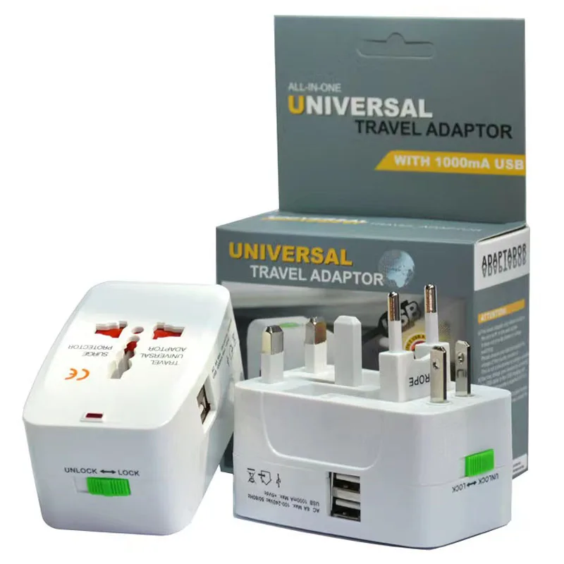 Universal Adapter Multi-function AU/UK/US/EU 10A 110-250V Conversion Socket AC Power Plug Charger Converter Charging Protection enlarge