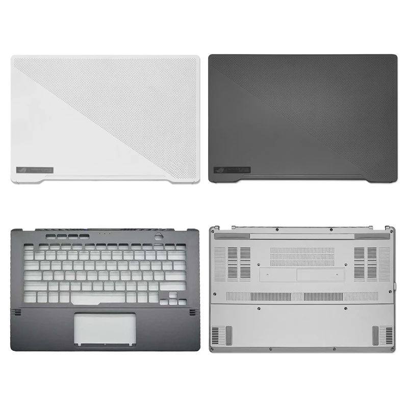 

NEW Grey White Laptops Case For ASUS ROG 14 GA401 GA40M GA401Q Series Laptop LCD Back Cover/Palmrest/Bottom Case