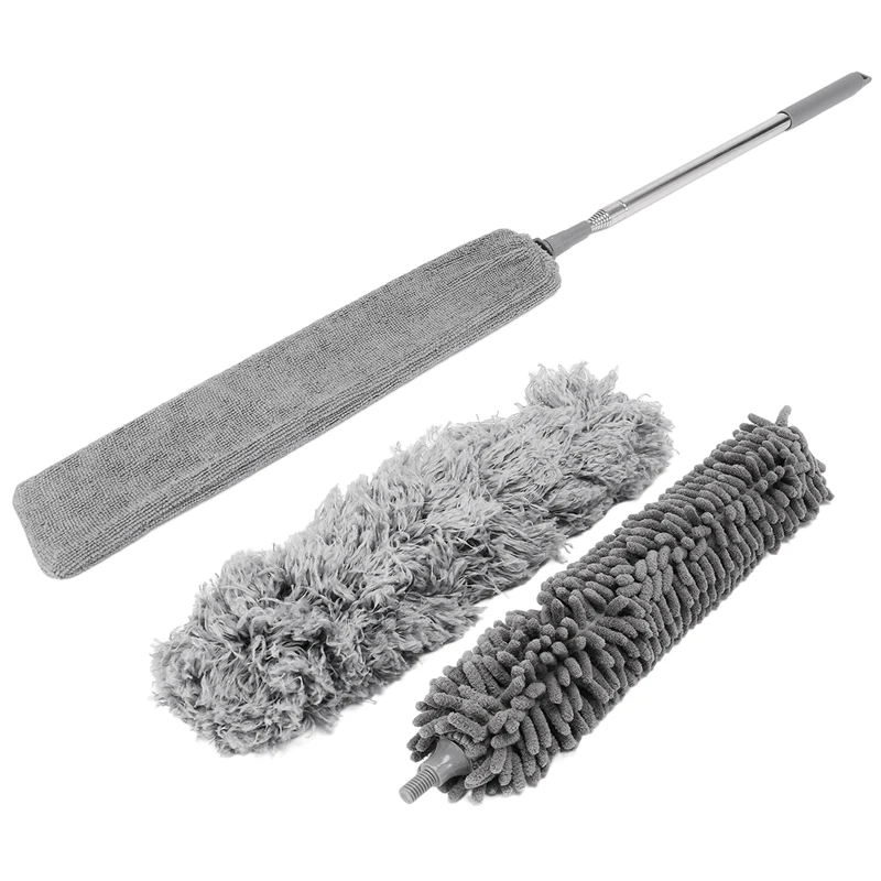 

Extendable Feather Duster Kit, Duster Cleaning With Extension Pole Microfiber Crevice Duster Hand Duster For Cleaning
