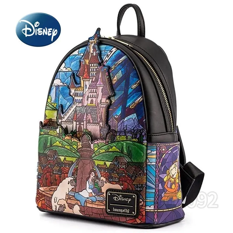 

Новый женский мини-рюкзак Disney Princess, роскошный брендовый женский рюкзак, модный детский школьный рюкзак с героями мультфильмов Красавица и Ч...