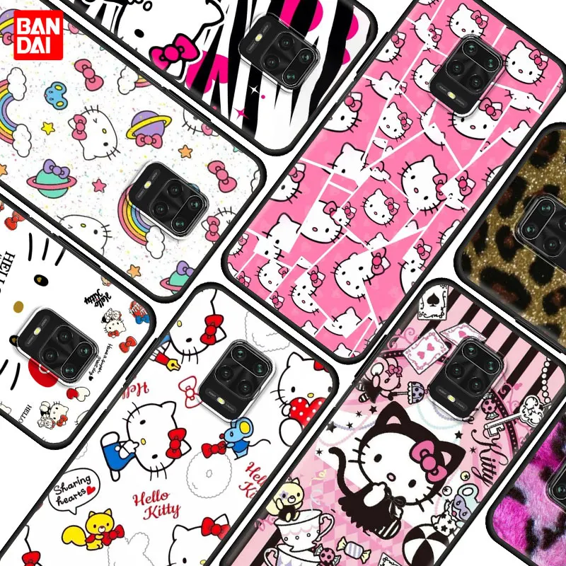 

Hello Kitty Cute Tile Case for Xiaomi Redmi Note 7 8 9 9s 10 11 8T 11T Pro Plus 5G 4G Style Fashion Cover Thin Luxury Silicone