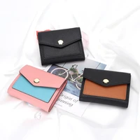 wallets for women 2022 new luxury brand coin purse hasp card bag lady patchwork design wallet female leather buckle card holder