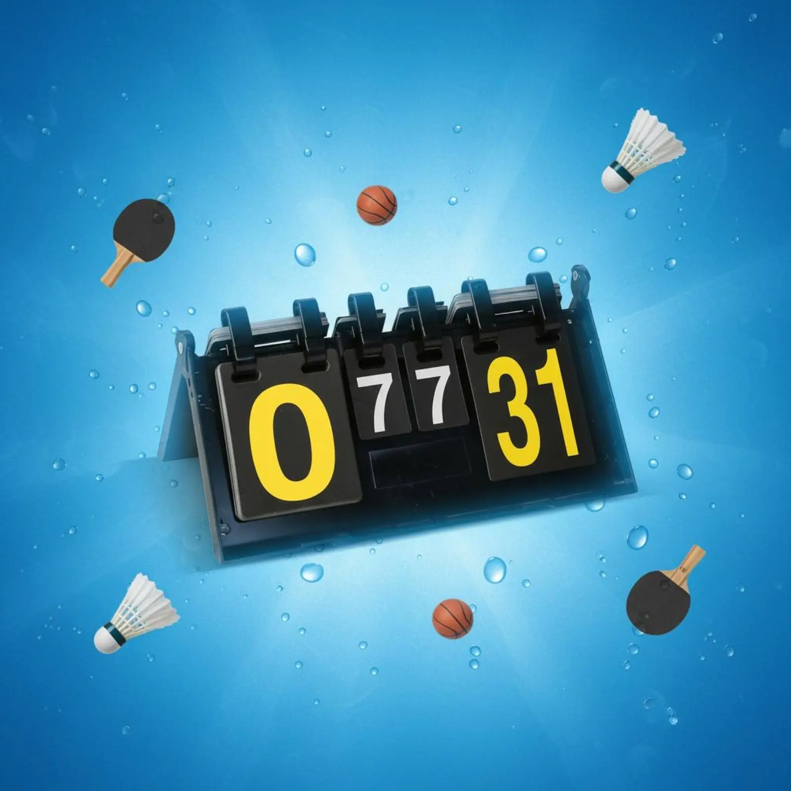 Фото Складное табло для подсчета очков Flip Scorekeeper, ламинированное настольное табло из АБС-пластика для настольных игр №2