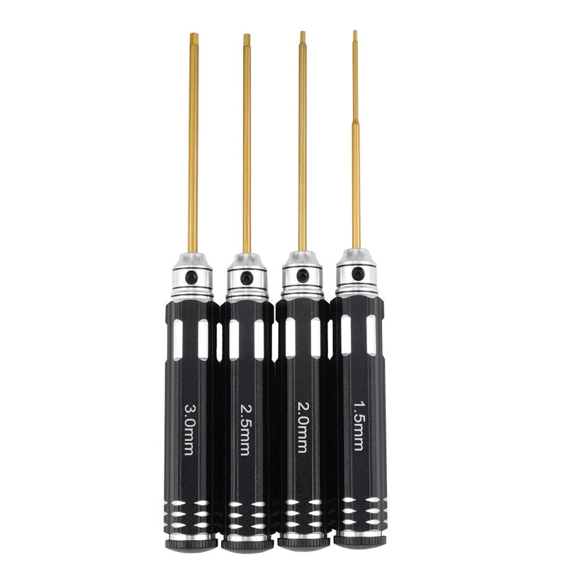 

Upgraded Hex Screw Driver Set RC Tools Kit 1.5/2.0/2.5/3.0mm Hexagon Screwdriver RC Remote Control Model Car Repair Tool
