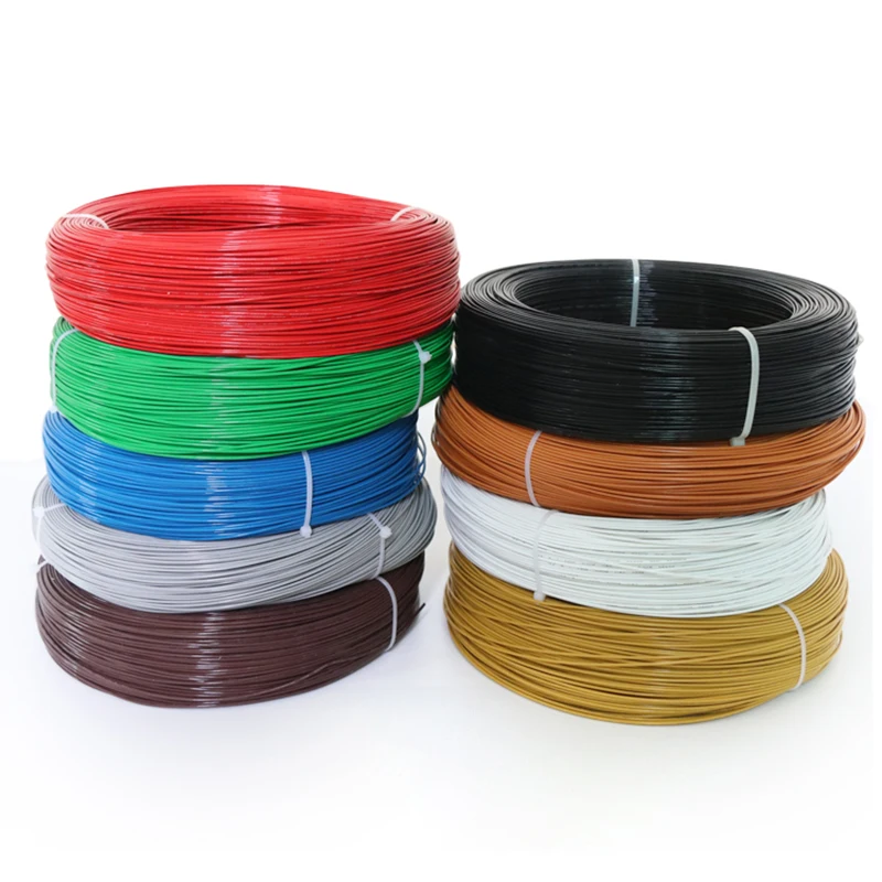 

100M On Spools UL1332 PTFE Wire 22AWG FEP Plastic Insulated High Temperature Electron Cable For 3D Printer