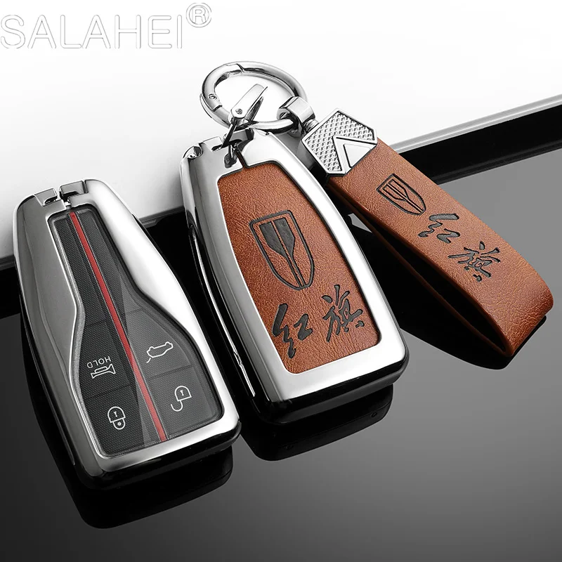 

Car Remote Key Fob Case Cover Protect Holder Shell For Hongqi HS5 19 FAW HS7 HS9 H5 H9 H7 L5 HS3 L9 Keyless Keychain Accessories