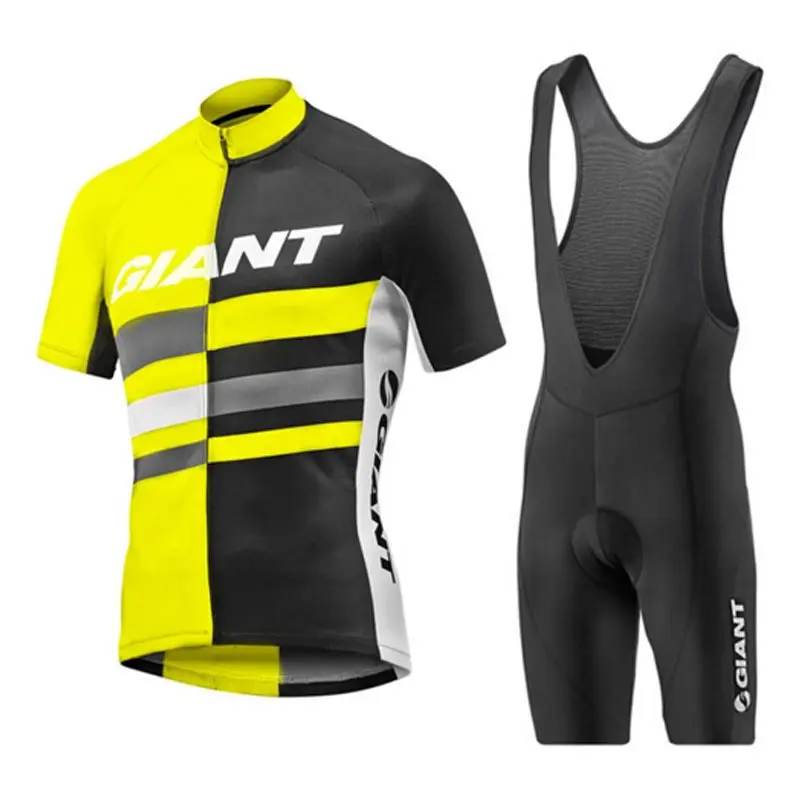 

GIANT 2022 NEW Short Sleeve Cycling Jersey Set Bib shorts Ropa Ciclismo Bicycle Clothing MTB Bike Jersey Uniform Men Clothes