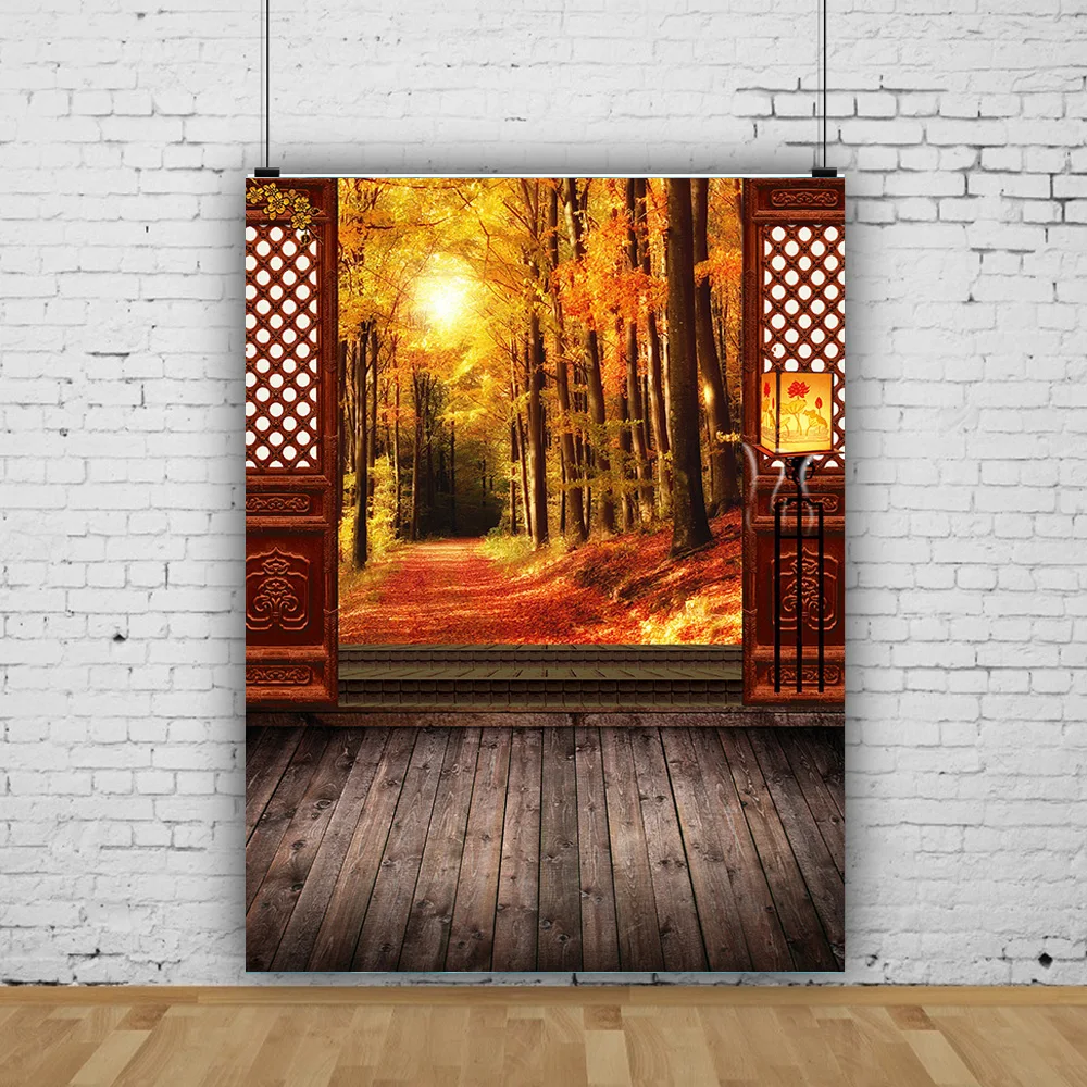 

Chinese Style Joyous Opening Door Natural Scenery Spring Scenery Wedding Speciality Photography Background Props LGH-01