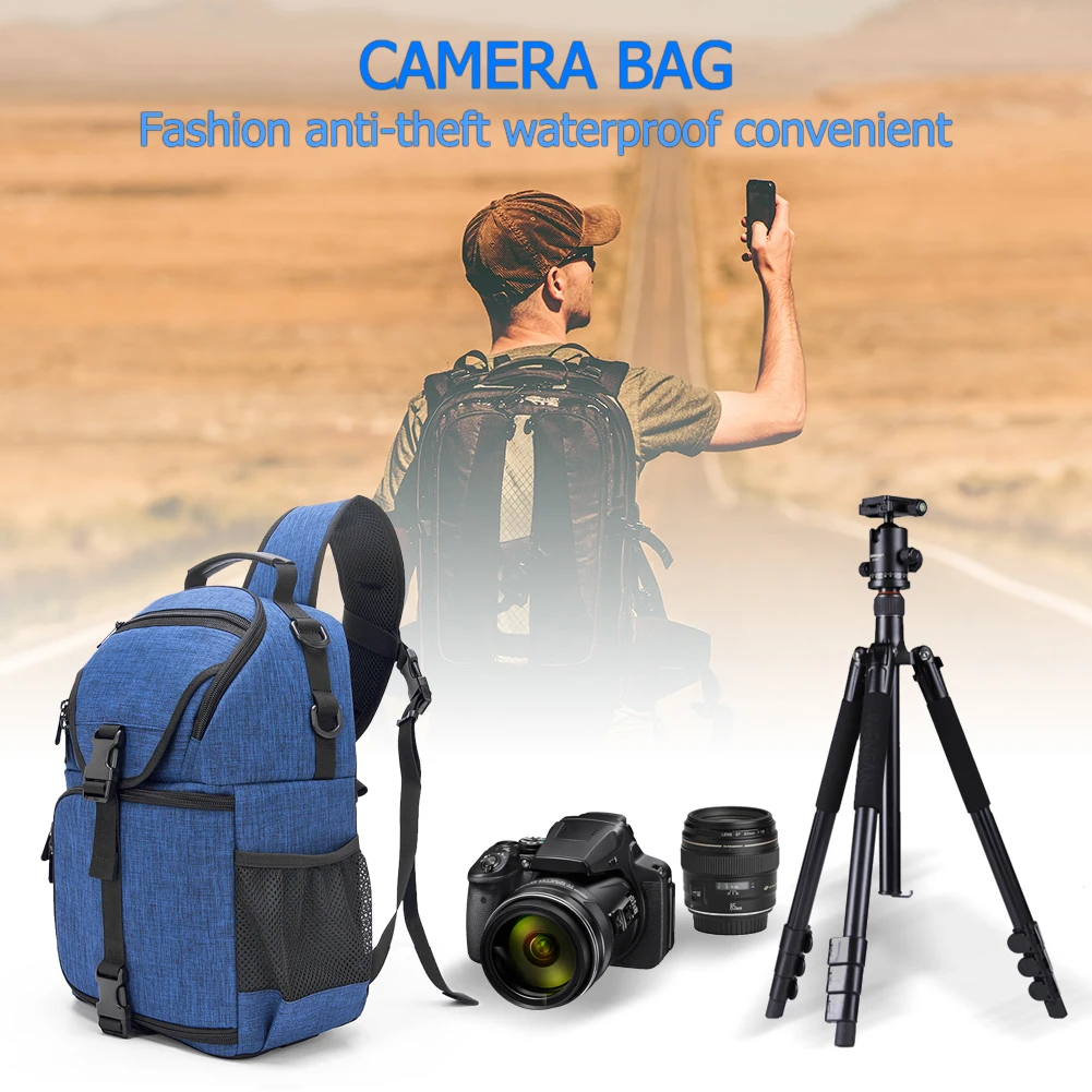 

Breathable Profession SLR DSLR Camera Backpack Waterproof Nylon Wear-resistant Travel Storage Shoulder Bag for Canon for Nikon