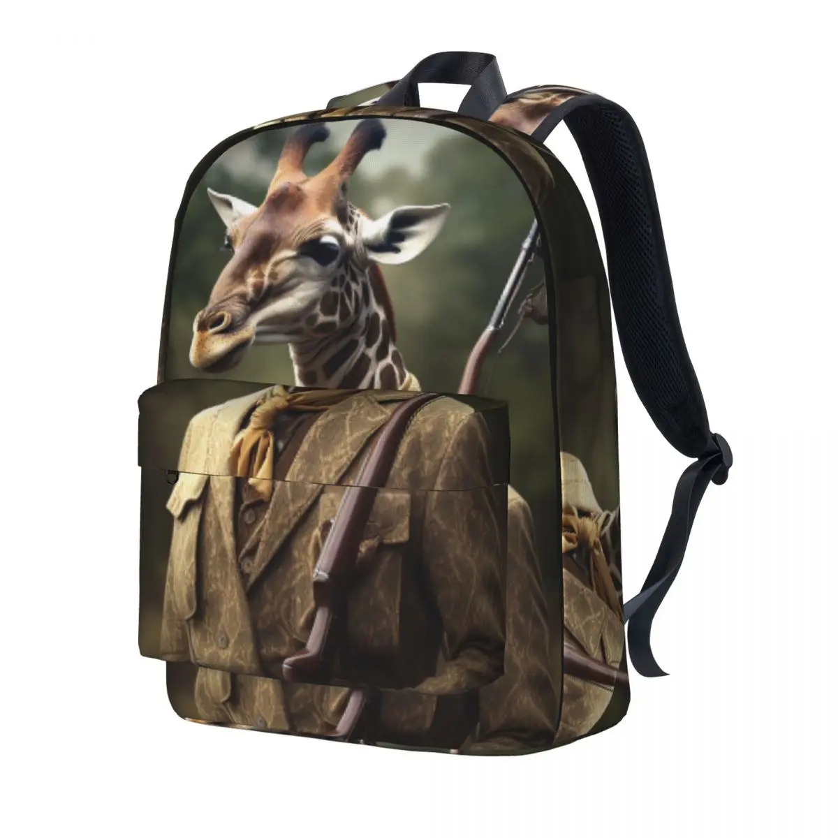 

Giraffe Backpack Hunting Animal Trekking Backpacks Male Funny High School Bags High Quality Lightweight Rucksack