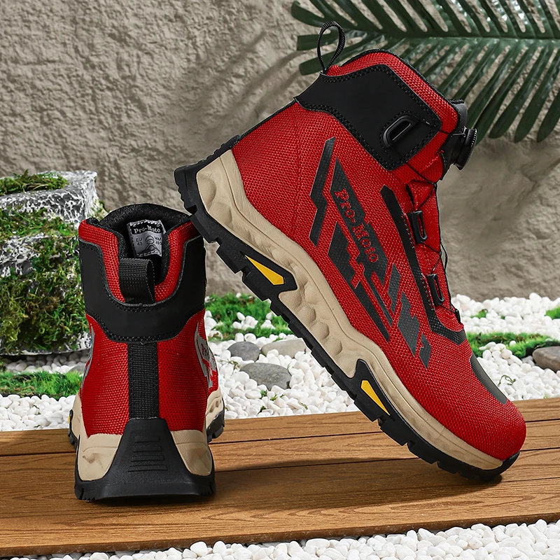 Ботинки для мотоциклистов Мужская мотоциклетная обувь Botas Moto Износостойкая