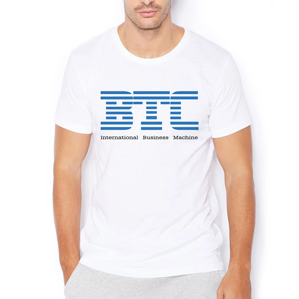 

Plan B Bitcoin BTC Miner Funny T Shirt Men Summer New White Casual Homme Femme Short Sleeve Cool Geek Tshirt Unisex Tee