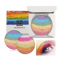 6 colors rainbow highlight eyeshadow blush makeup palette beauty cosmetics eyeshadow palette eye makeup