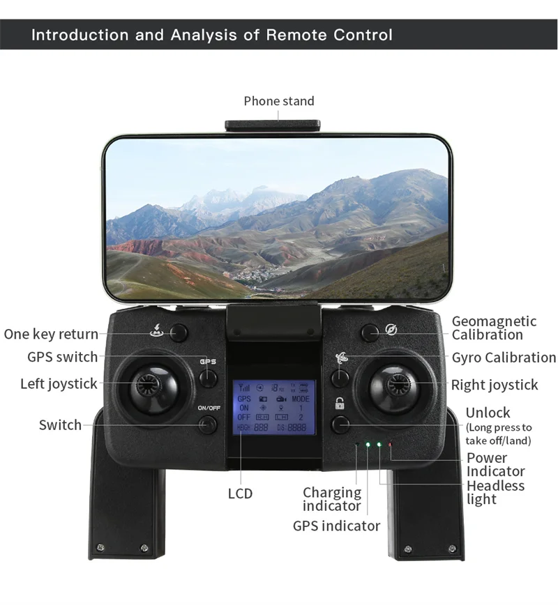 Квадрокоптер L800 PRO 2 MAX с GPS и двойной камерой 26 мин. |