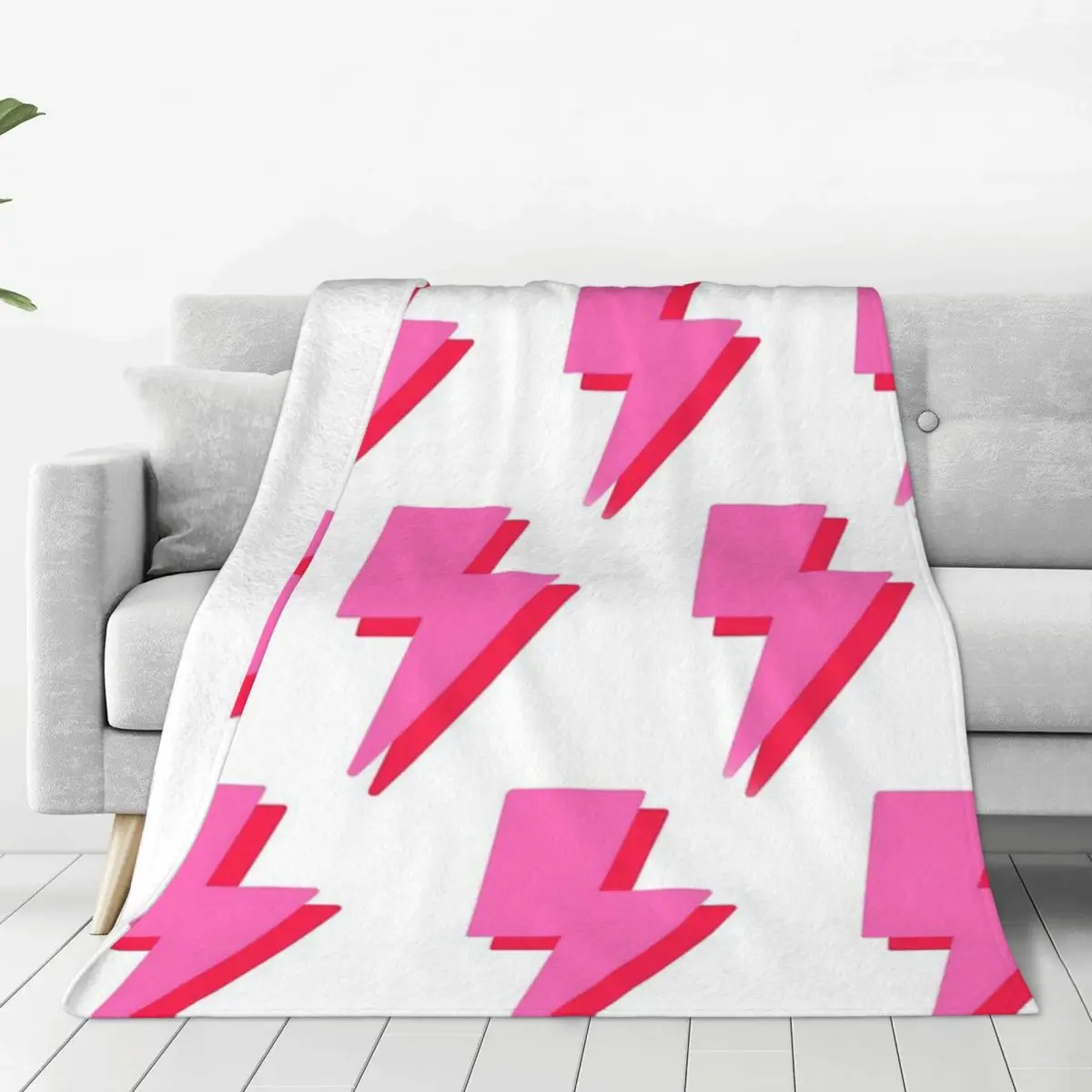 

Preppy Lightning Blanket Bedspread Bed Living Room Decor Sofa Blanket Minimalistic design Minimalistic design Anti-pilling soft