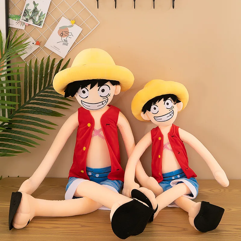 

Large Size 85cm One Piece Luffy Toy Doll Child's Friend Soft Cotton Luffy Model Hold Pillow Kids Gift