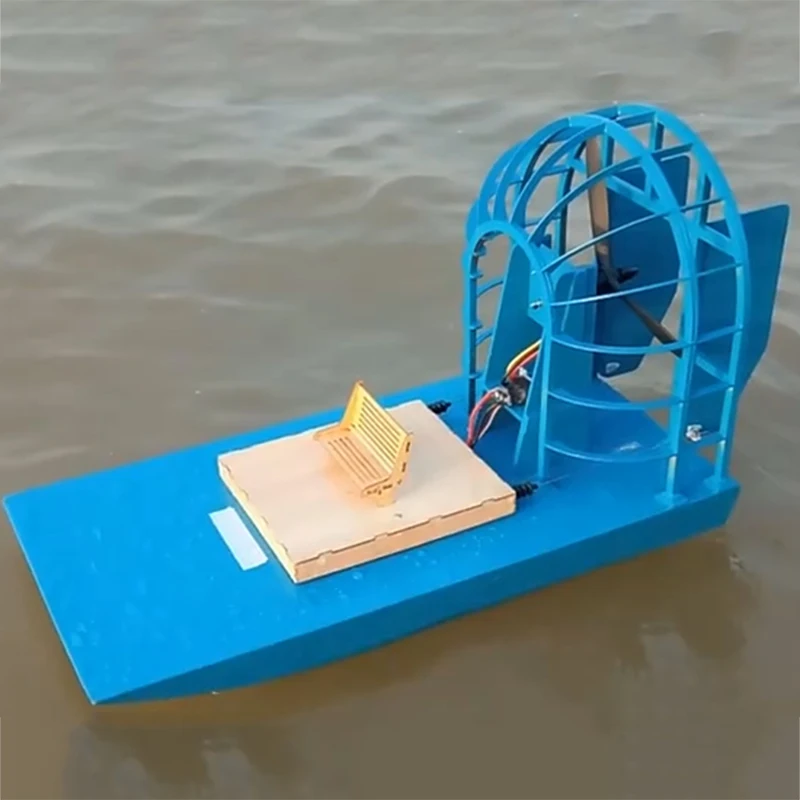 

1/8 Upgraded Version of Wind Boat Remote Control Boat Wooden Assembled Boat Model Electric Assembled Lifeboat DIY Kit Toy