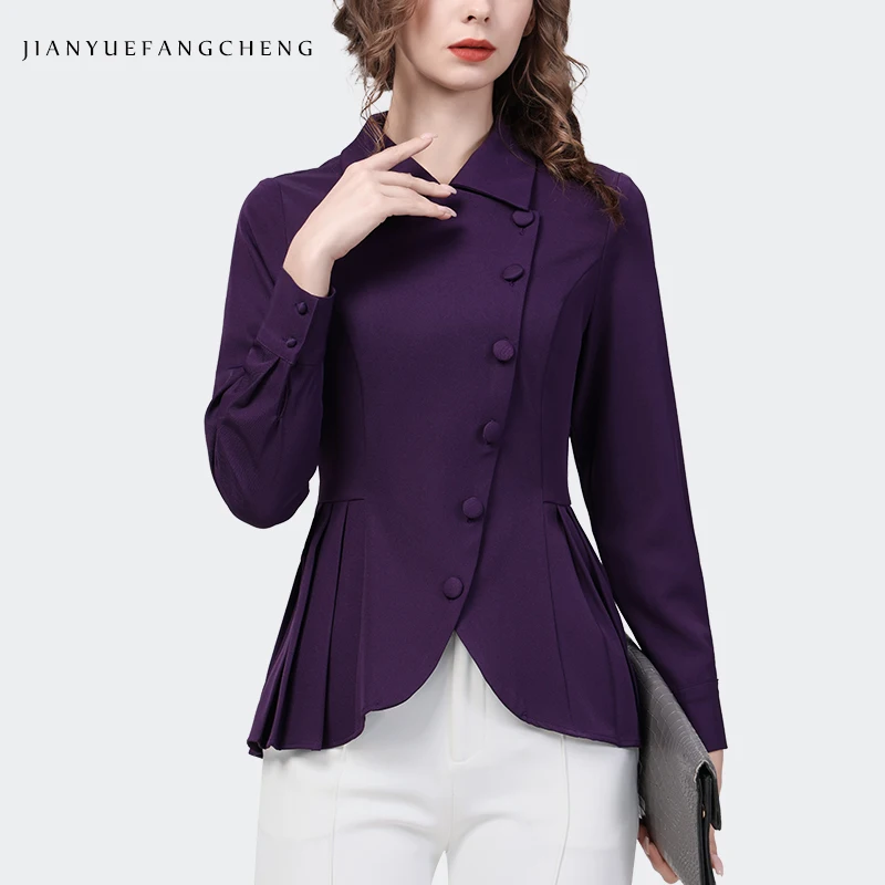 

Осень 2022, модная рубашка нестандартного дизайна, топ, женская верхняя одежда с длинным рукавом, блузка, шикарные нишевые стильные рубашки с пуговицами