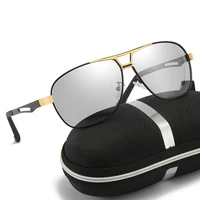 men polarized light color sunglasses aluminum magnesium spring legs sunglasses driving glasses riding fishing glasses lens