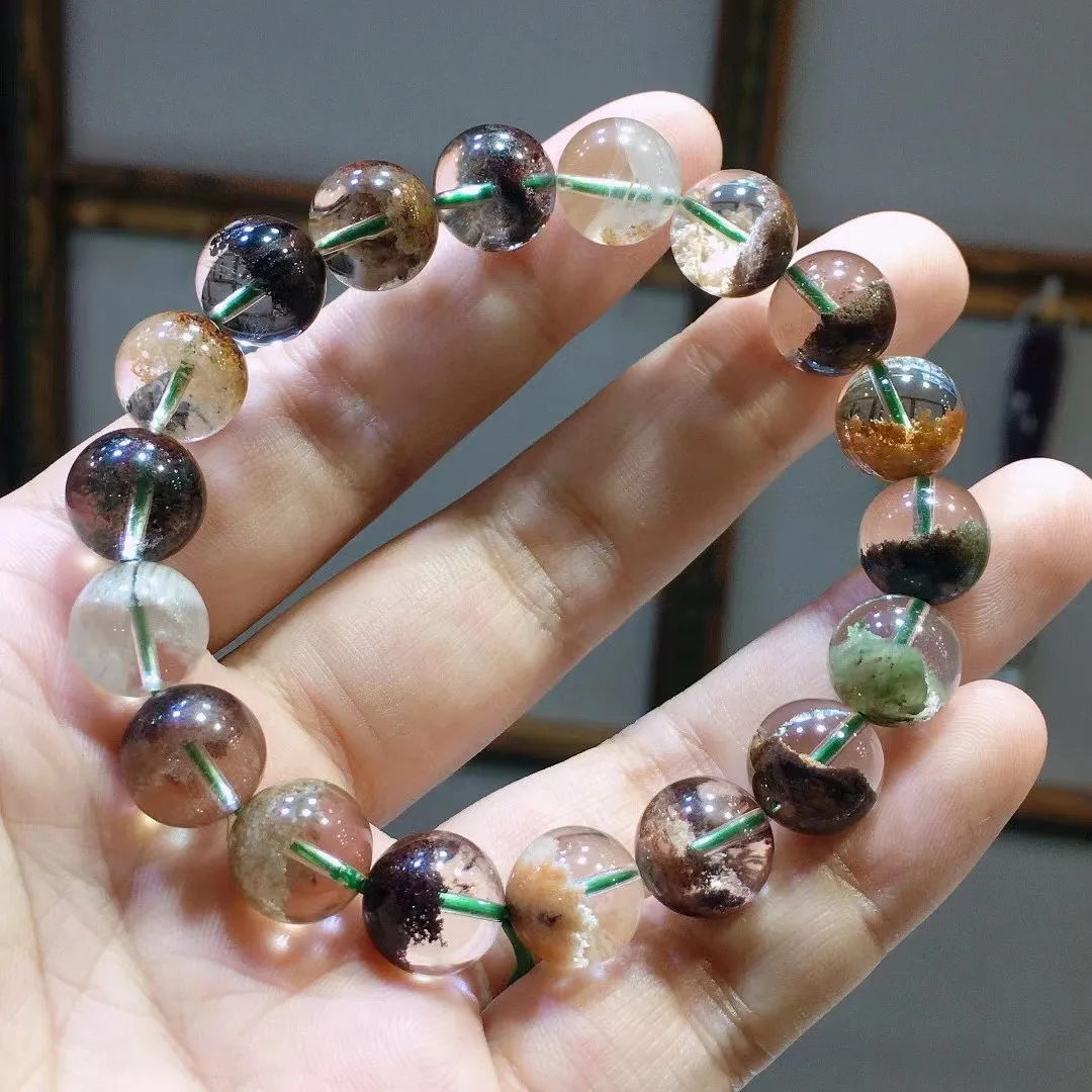 

11 мм натуральный бриллиант для женщин и мужчин, удачный подарок, хрустальные Красочные бусины, ювелирные изделия из драгоценных камней AAAAA