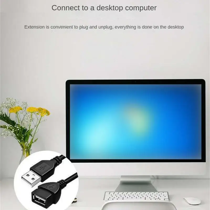 Кабель-удлинитель USB 2.0 0 6 м/1 5 м проводной кабель передачи данных дисплей проектор
