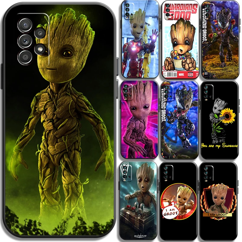 

Marvel Groot Cartoon Phone Cases For Xiaomi Redmi K40 Gaming K40 Pro K30 Pro K40 Pro Plus Redmi K20 K30 Funda Back Cover