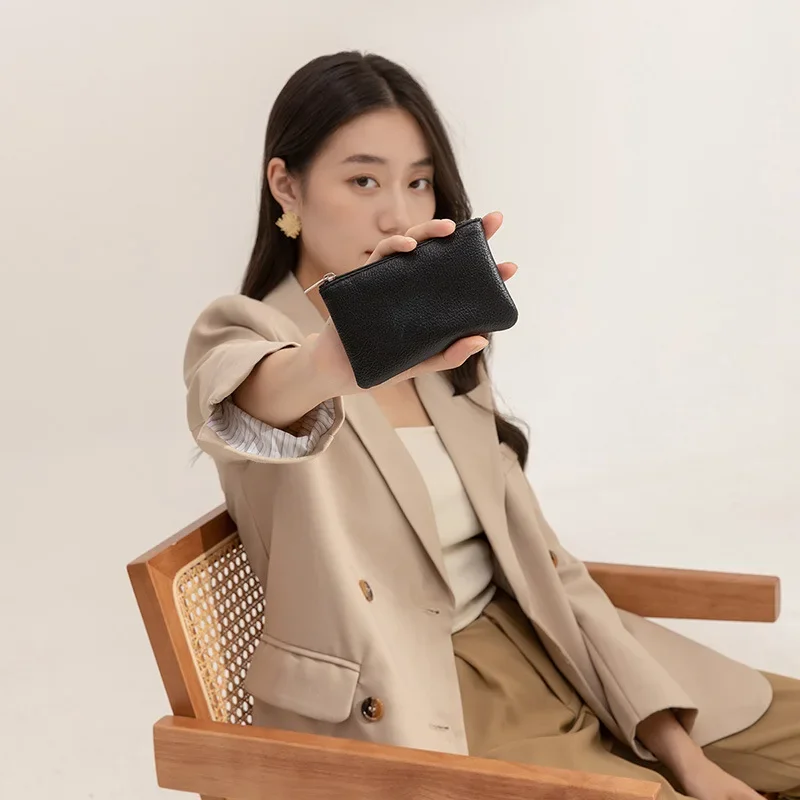 Новые кожаные кошельки для монет кошелек мужчин и женщин мини квадратная сумка