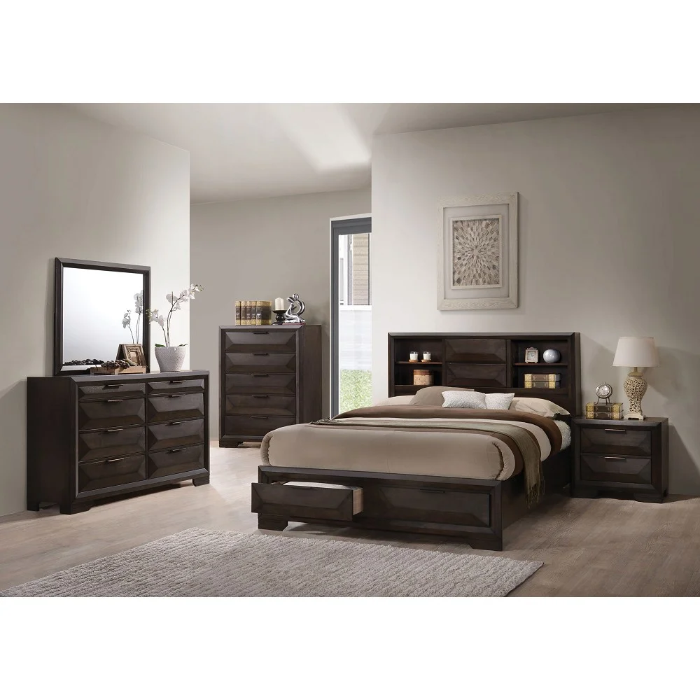 

Merveille Eastern King Bed in Espresso 22867EK