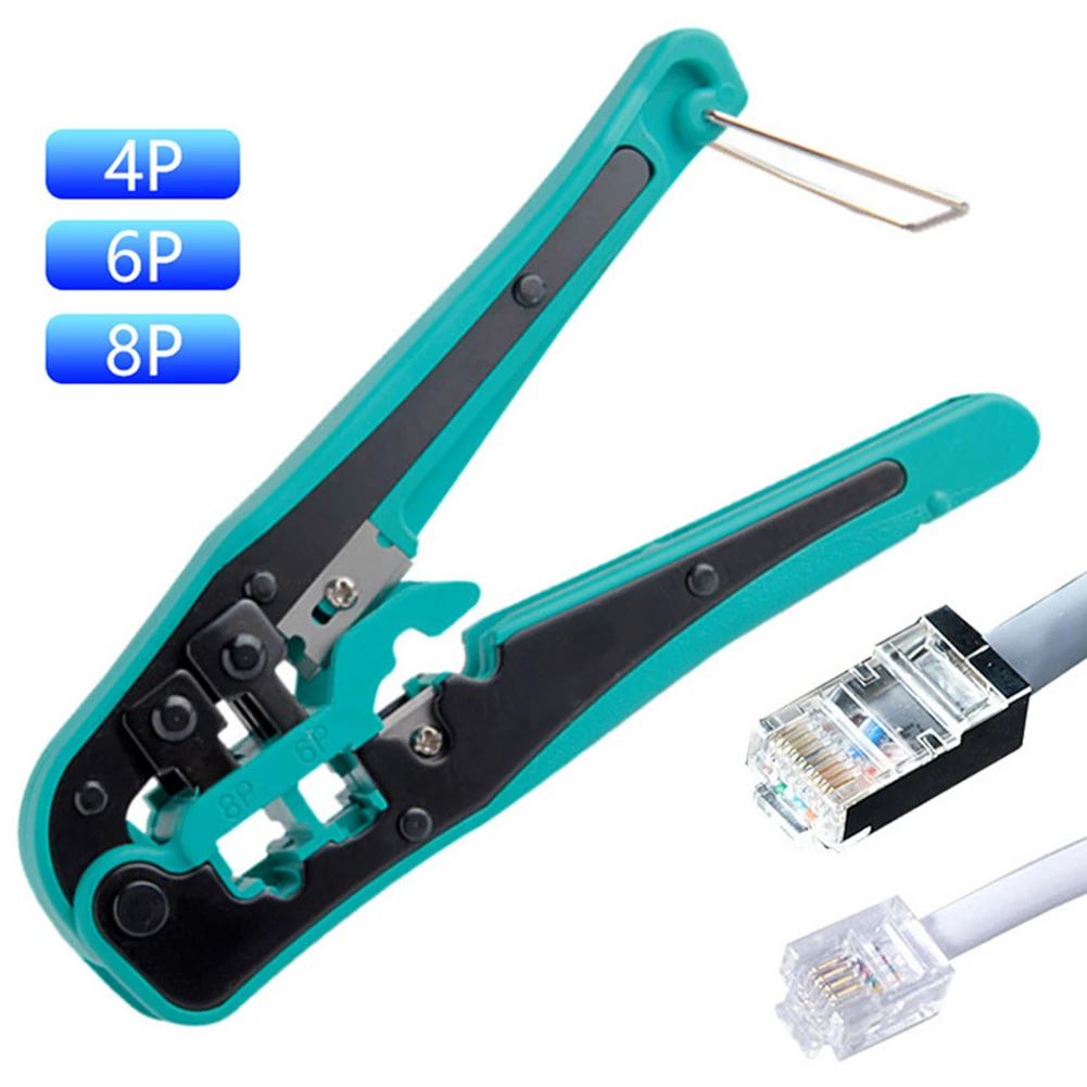 

Wire Stripper 4P 6P 8P Wire Crimping Tool For Cable Cutter Pliers Multifunctional Electrician Crimping Tool RJ-11/RJ-12 RJ-45